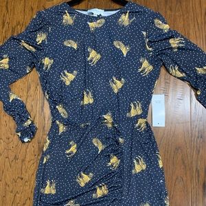 NEVER FULLY DRESSED Print Maxi Dress